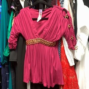 Sky brand rhinestone crystal top xs